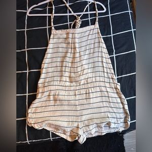 ACACIA OPEN BACK PURE SILK OVERALLS